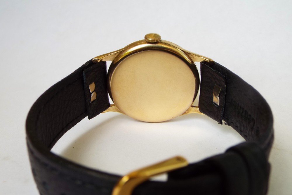 Gents 9 carat gold Record wrist watch, 1958 View III