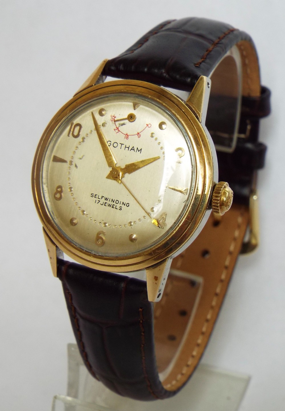 Gents 1950s Gothamatic wrist watch, power reserve