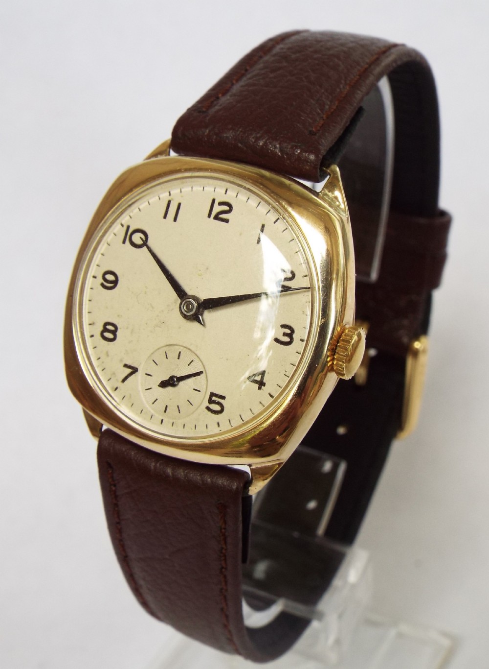 Gents 9 carat gold Cyma wrist watch, 1938 View II