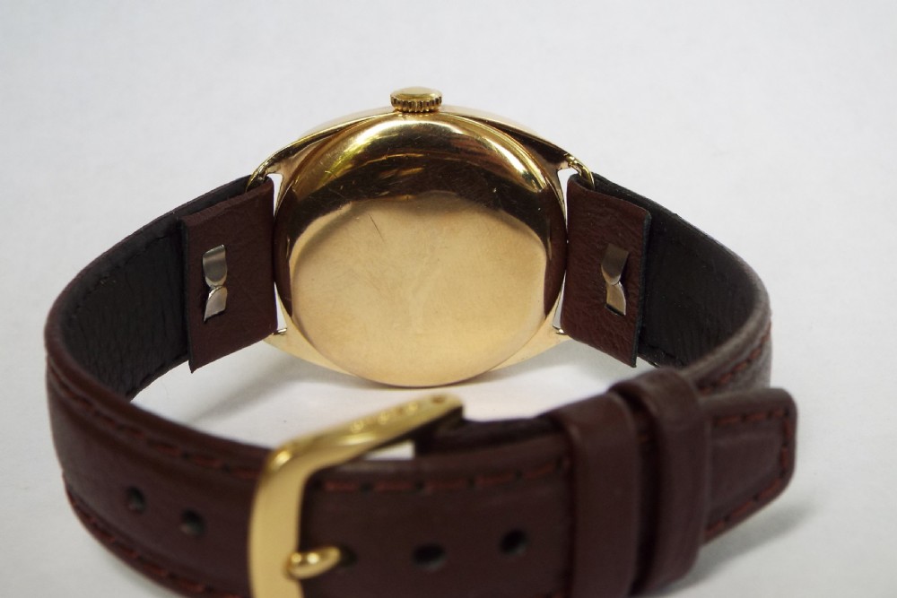 Gents 9 carat gold Cyma wrist watch, 1938 View III