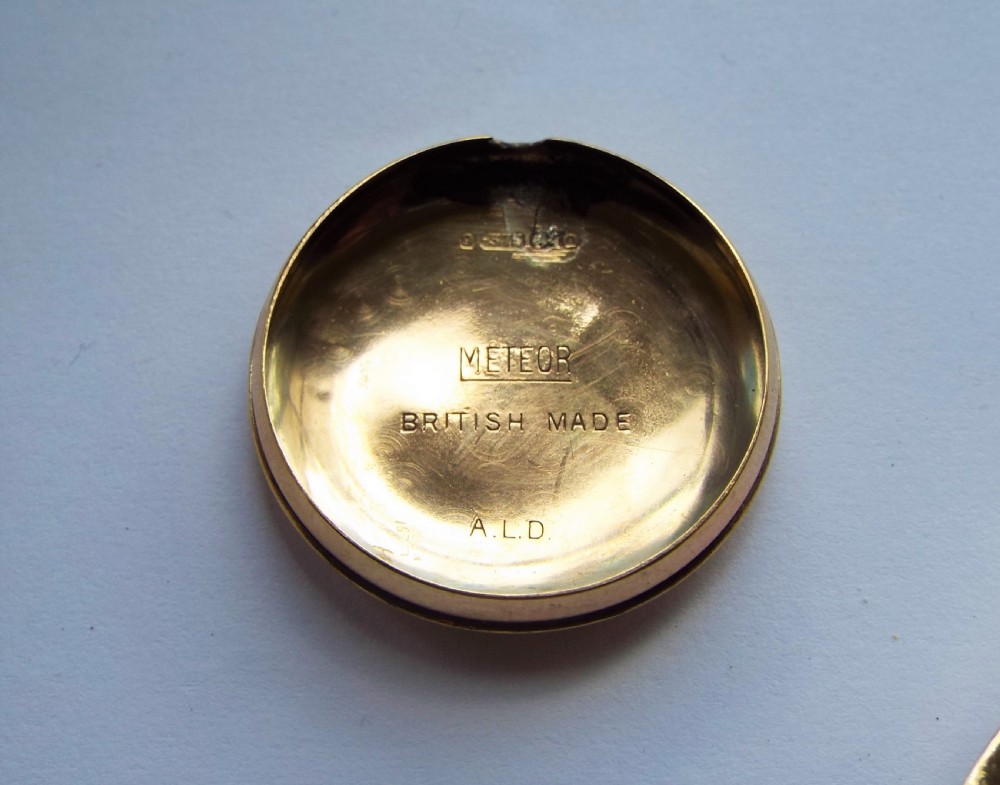 Gents 9 carat gold Cyma wrist watch, 1938 View V