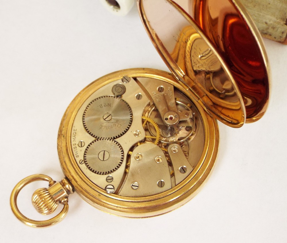 An antique Limit No 2 full hunter pocket watch, circa 1910s. View IV