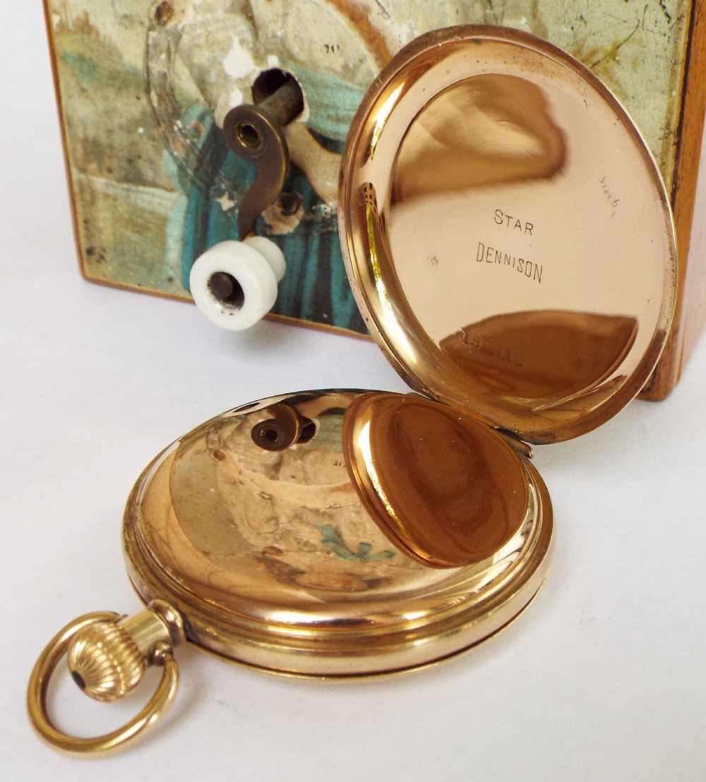 An antique Limit No 2 full hunter pocket watch, circa 1910s. View V