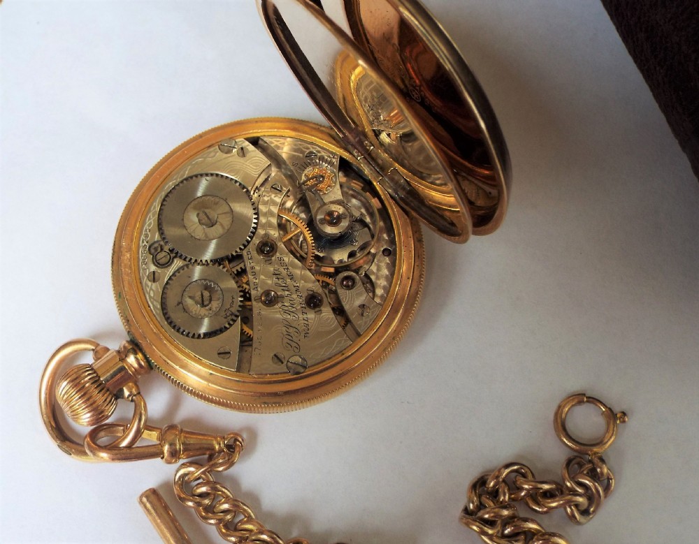 Antique Waltham P S Bartlett hunter pocket watch View III