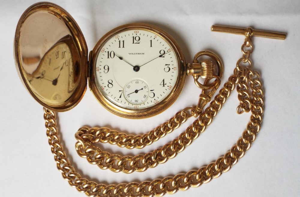 Antique Waltham P S Bartlett hunter pocket watch View VI