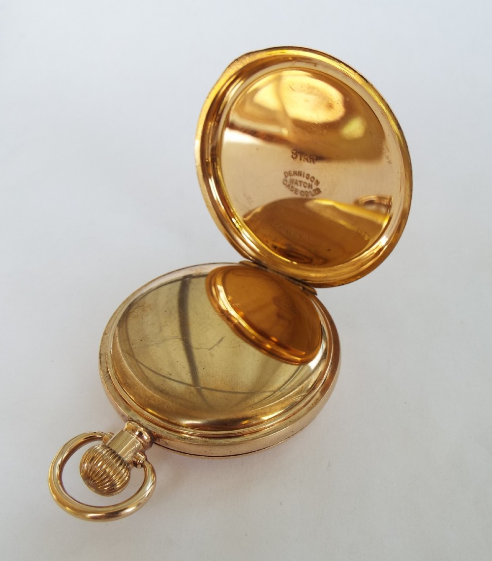 Antique Waltham half hunter pocket watch, 1919 View III