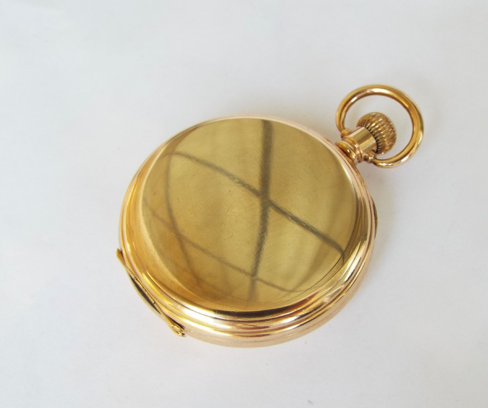 Antique Waltham half hunter pocket watch, 1919 View V