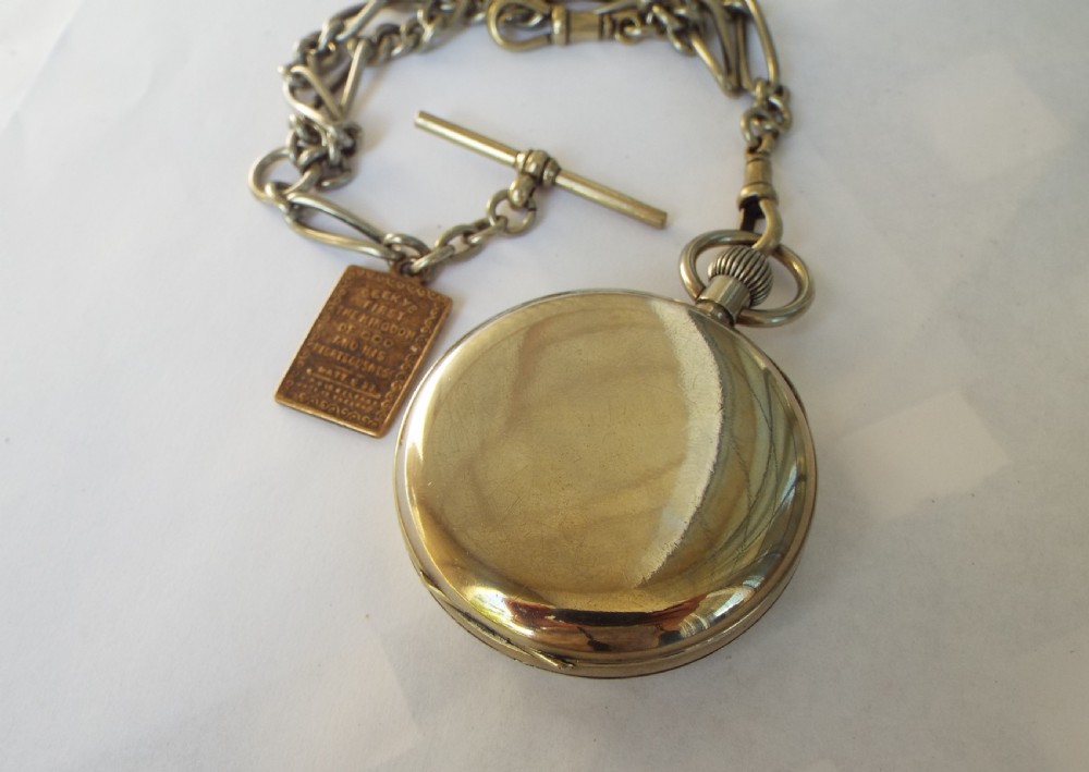 1930s Limit No 2 pocket watch and chain View IV