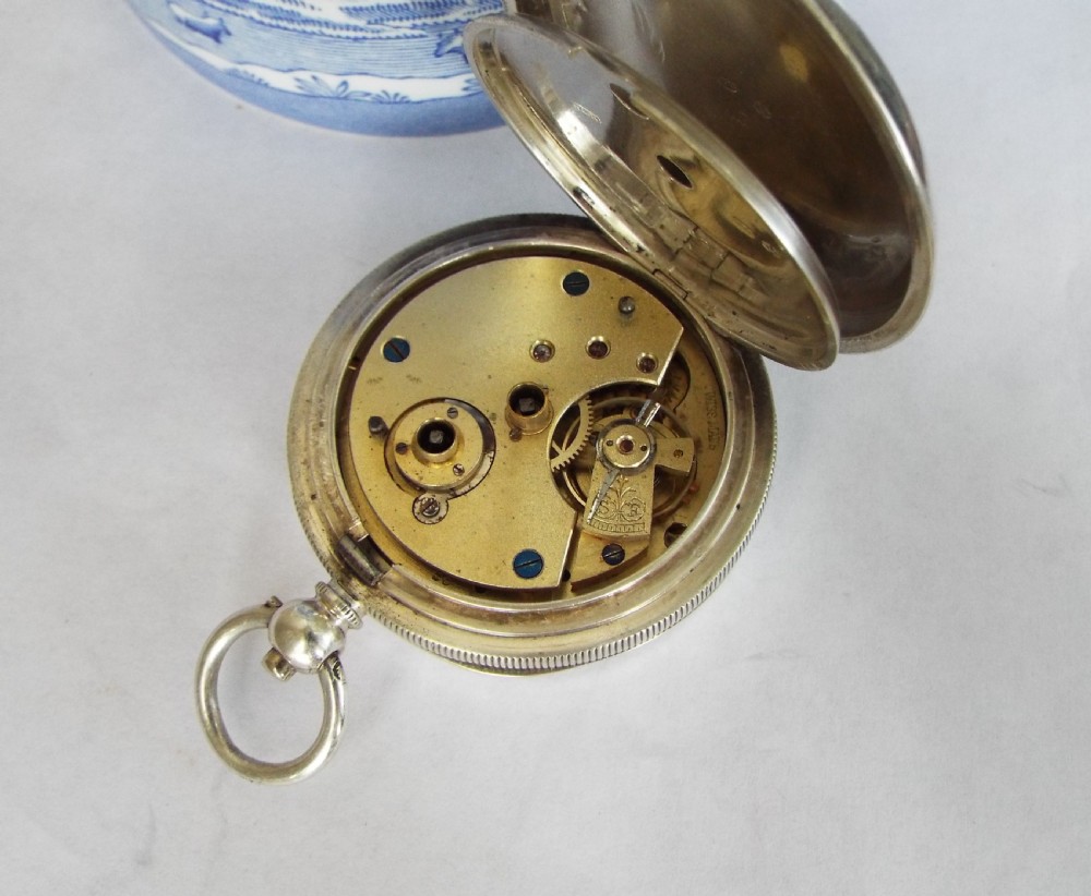 Antique silver Kays Perfection Lever pocket watch View III