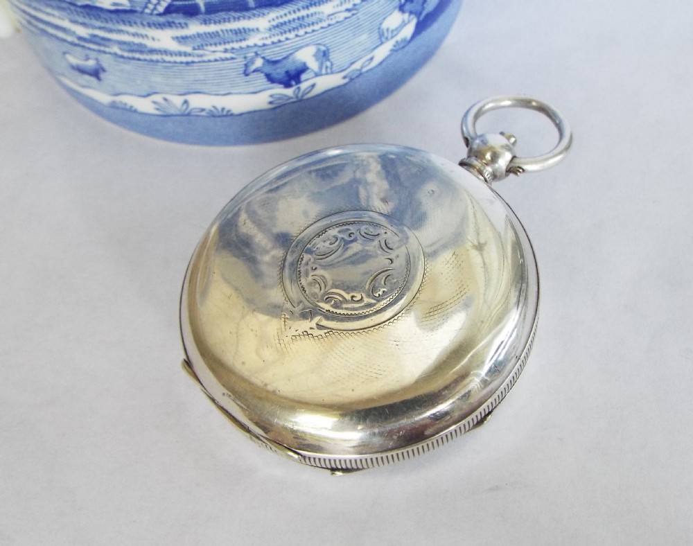 Antique silver Kays Perfection Lever pocket watch View V
