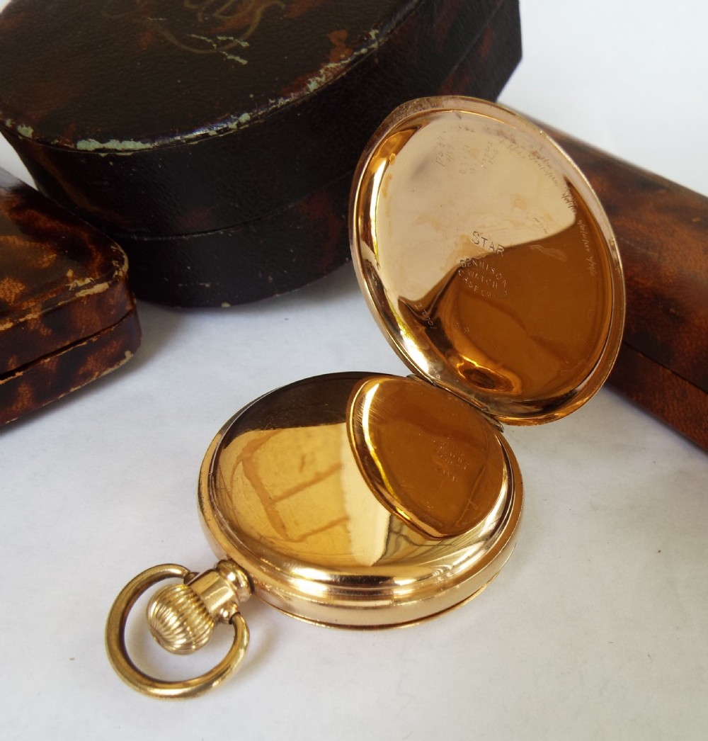 Antique Tivoli half hunter pocket watch View IV