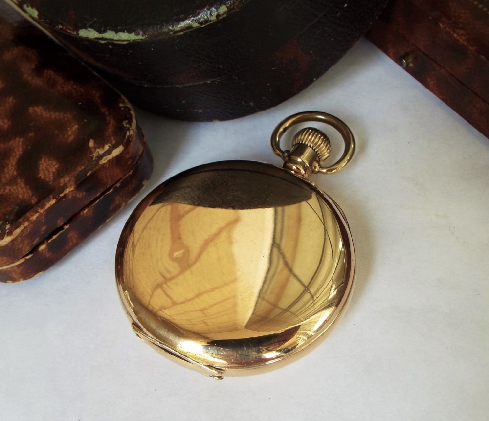 Antique Tivoli half hunter pocket watch View V