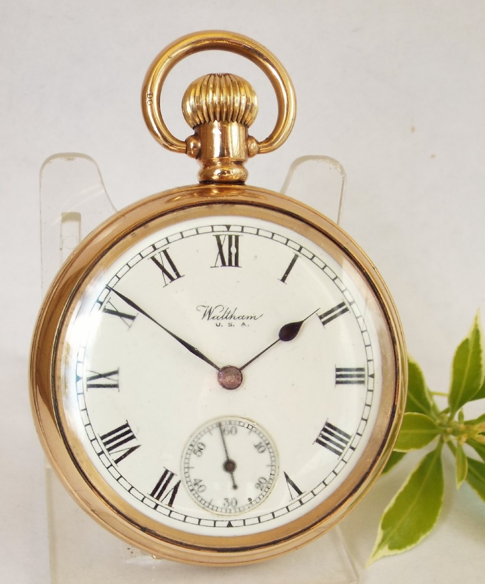Antique stem winding Waltham pocket watch 1900.