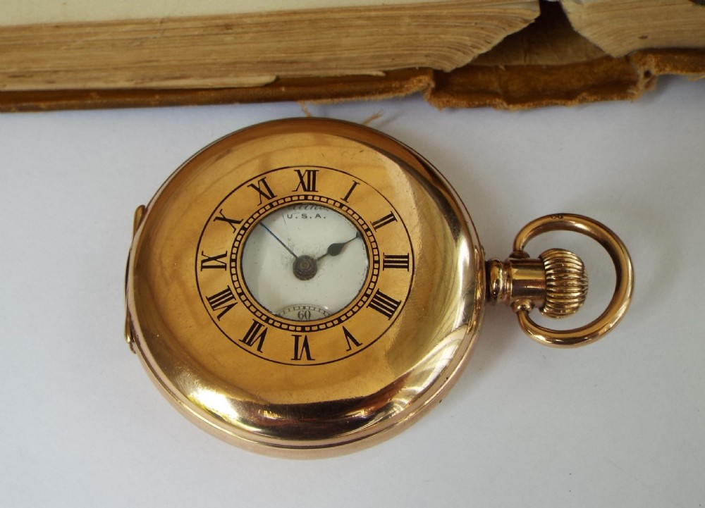 Waltham half hunter pocket watch, 1930 View II