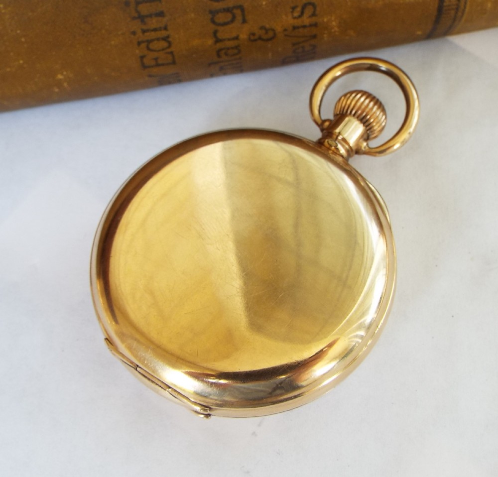 Antique railroad grade Waltham Vanguard pocket watch, 1907 View V