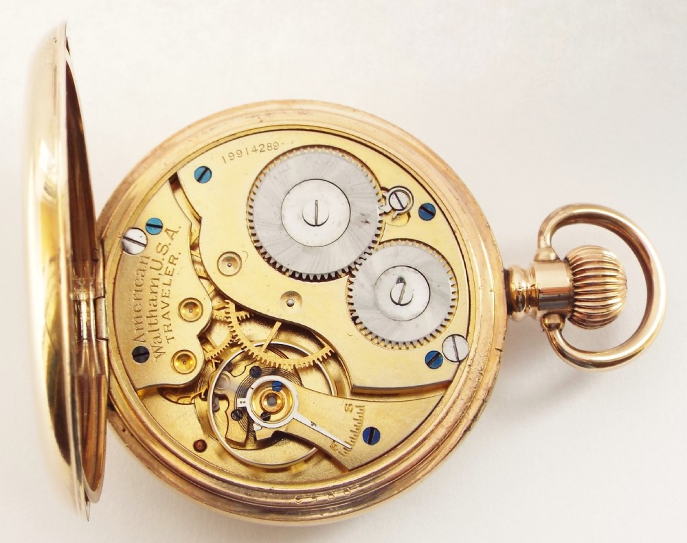 1914 Waltham Traveler pocket watch View V