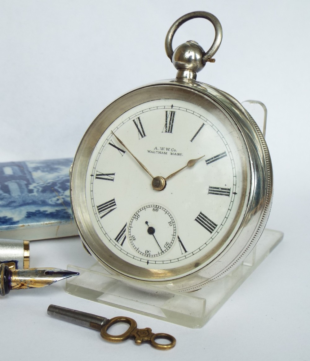 Antique silver Waltham Sterling pocket watch, 1897