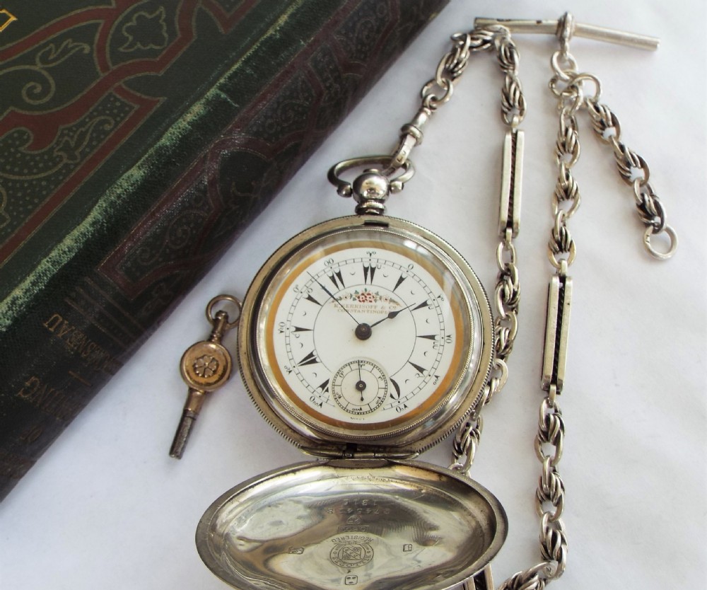 Antique Ottoman Empire Billodes pocket watch  View II