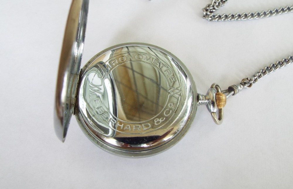 1930s Eberhard & Co chronomètre pocket watch View III