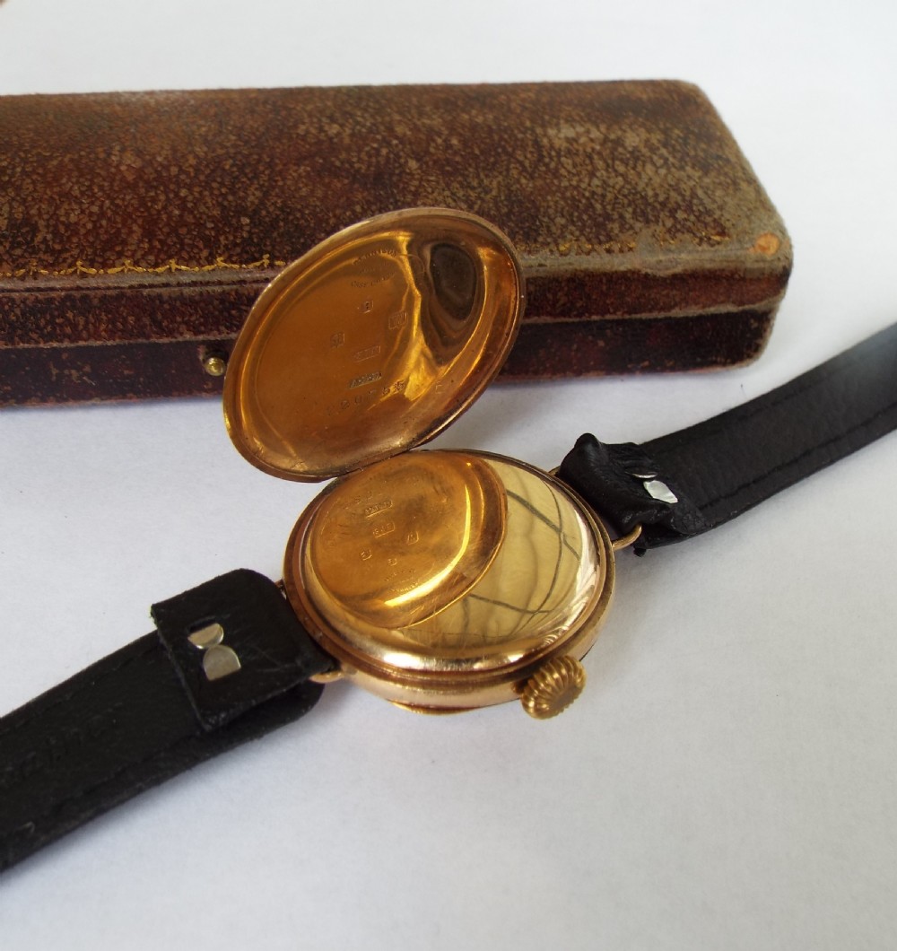 Gents 9 carat gold wrist watch, 1921 View IV