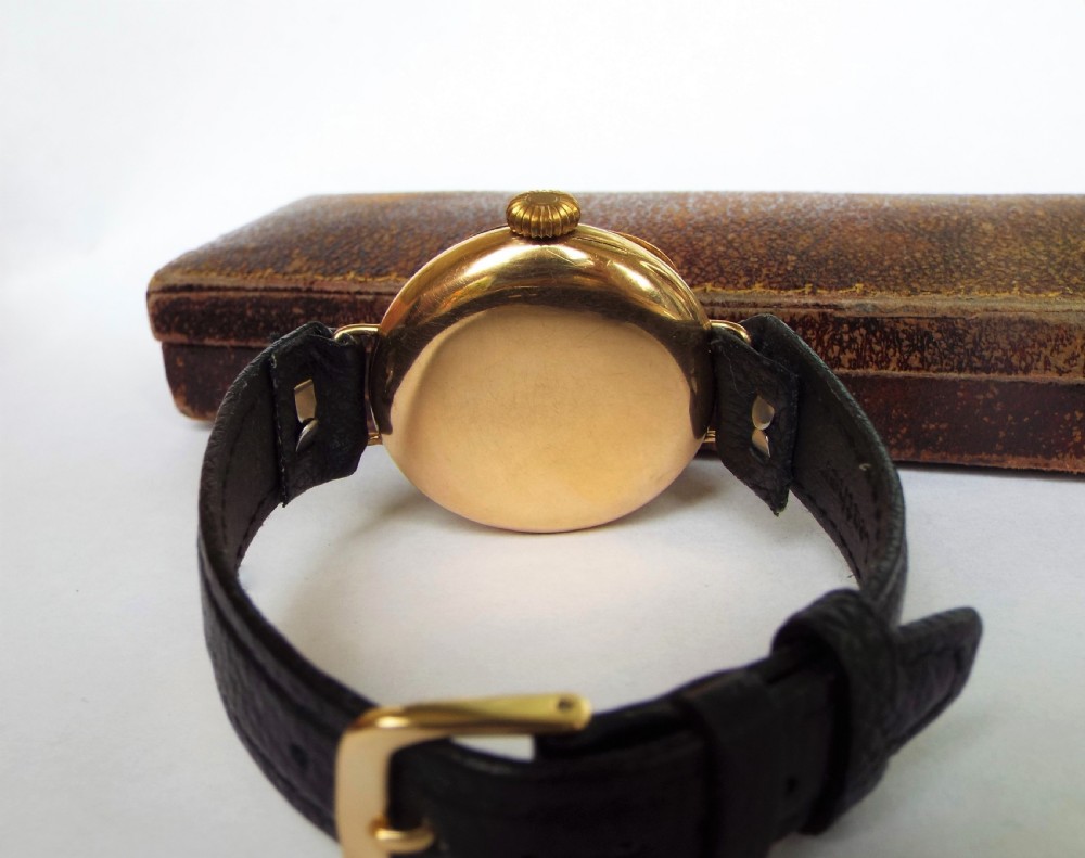Gents 9 carat gold wrist watch, 1921 View V
