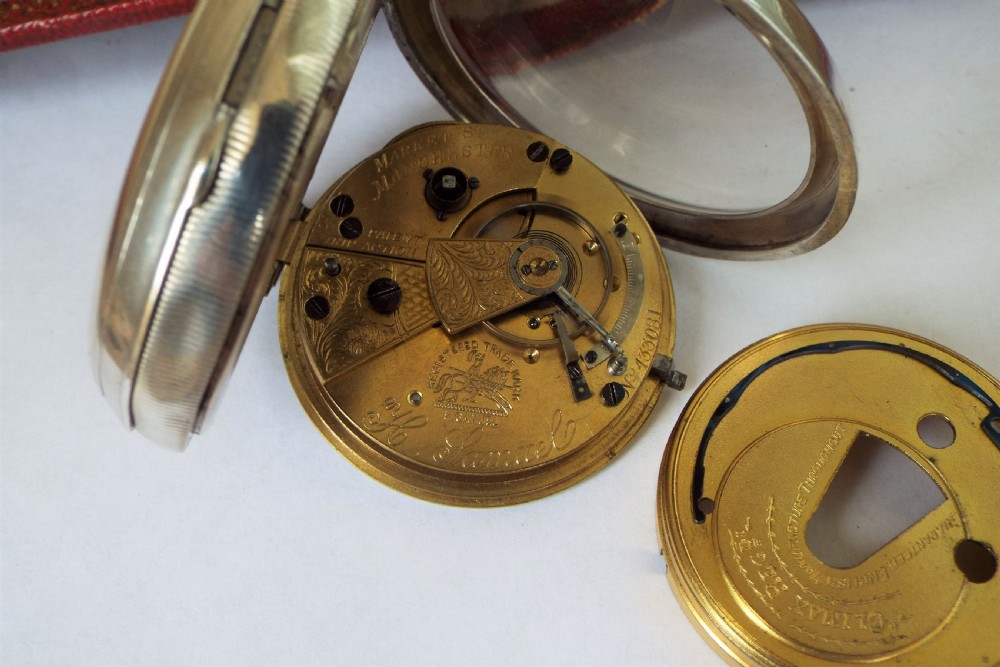 Antique silver pocket watch, military connection View VI