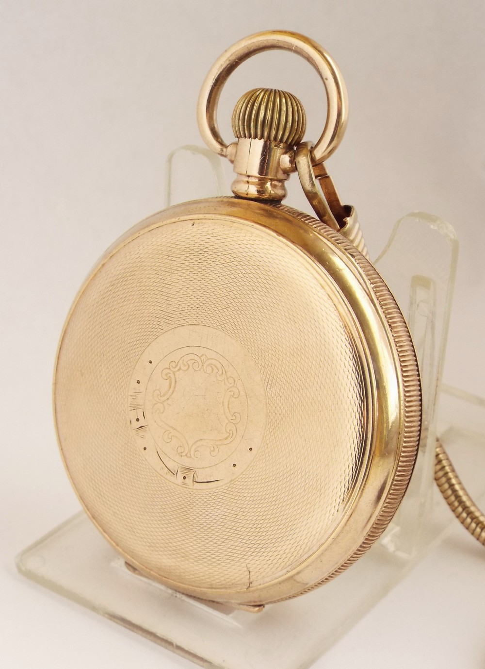 A 1930s Swiss pocket watch & chain. View II
