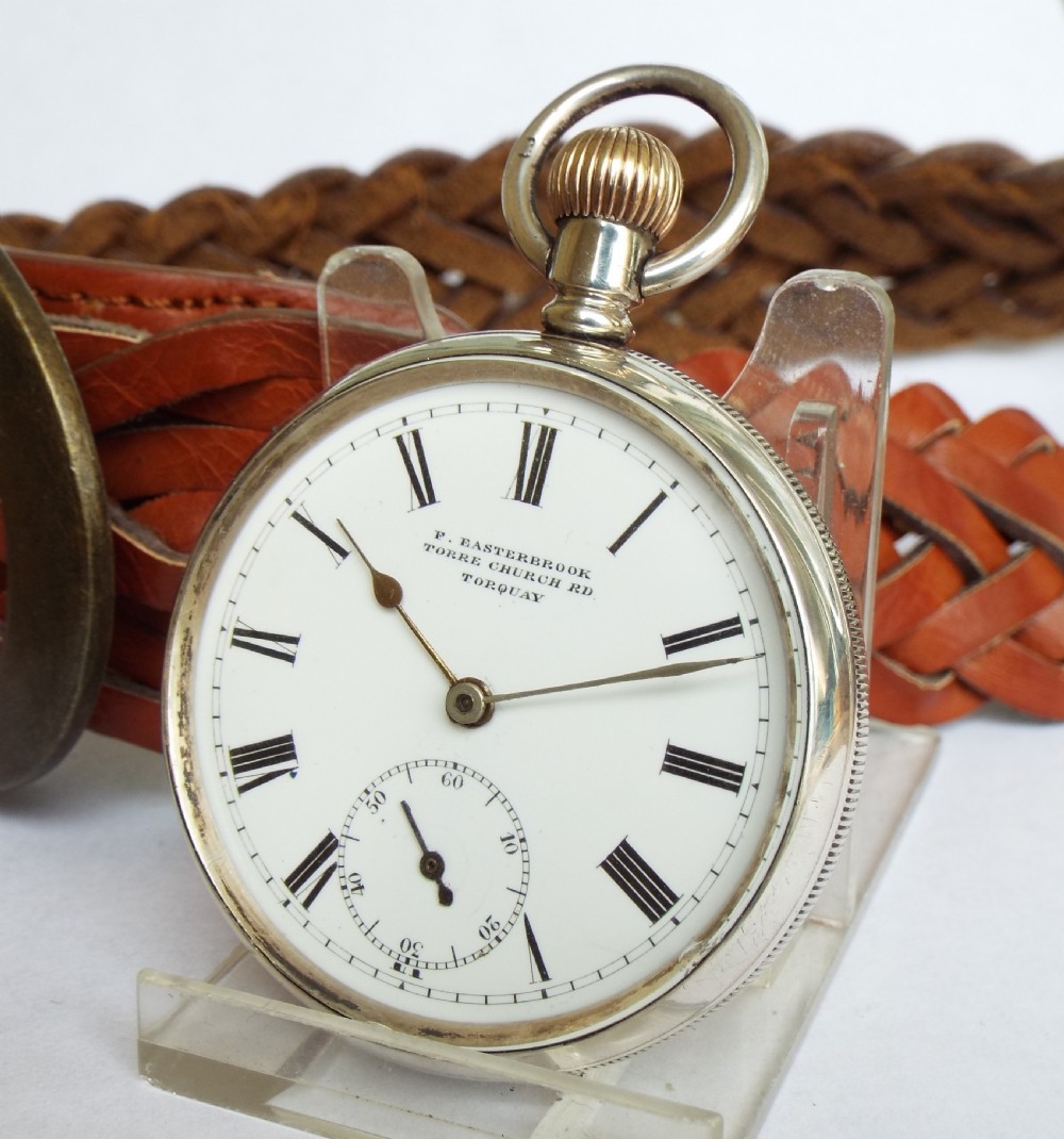 Antique silver pocket watch, Torquay