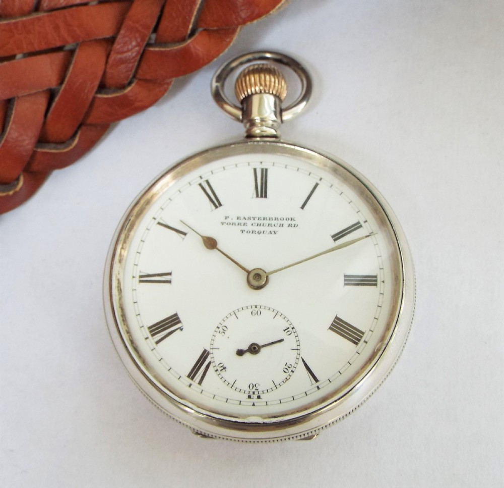 Antique silver pocket watch, Torquay View II