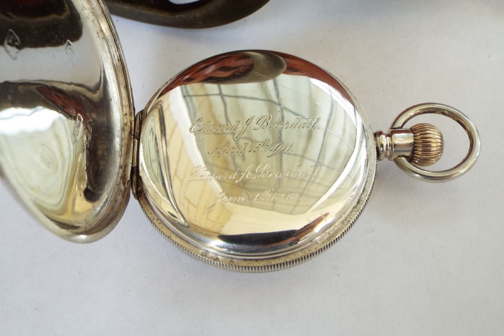 Antique silver pocket watch, Torquay View III