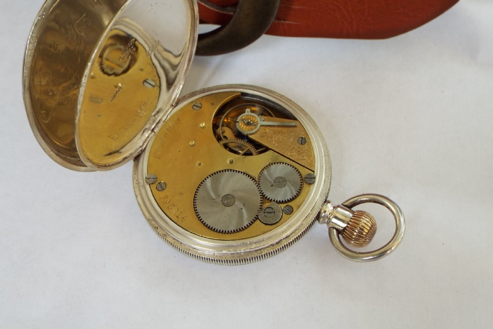 Antique silver pocket watch, Torquay View IV
