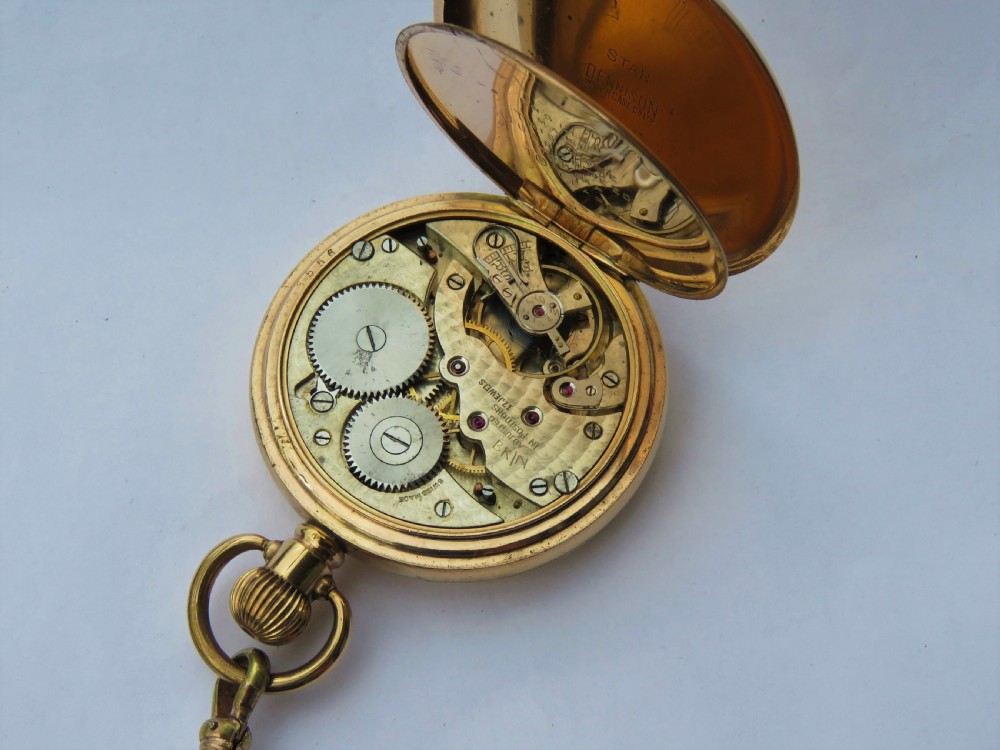 Swiss full hunter pocket watch & horse hair albert View II