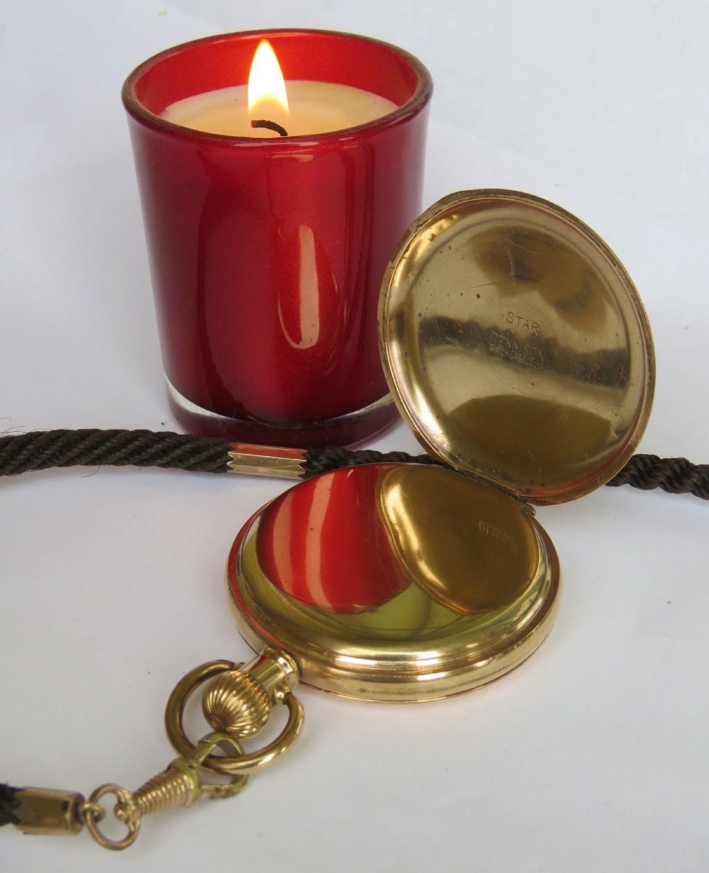 Swiss full hunter pocket watch & horse hair albert View V