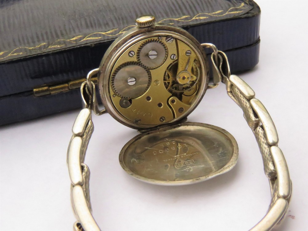 Antique silver ladies Cyma wrist watch View II
