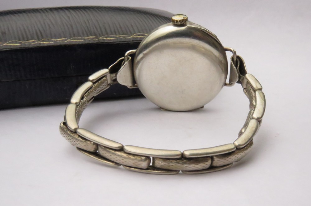 Antique silver ladies Cyma wrist watch View III