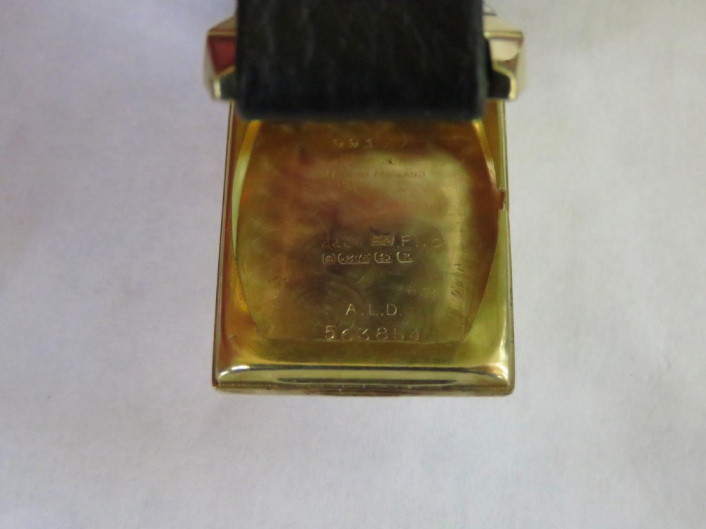 Gents 1934 9ct gold Rone Sixteen wrist watch View IV