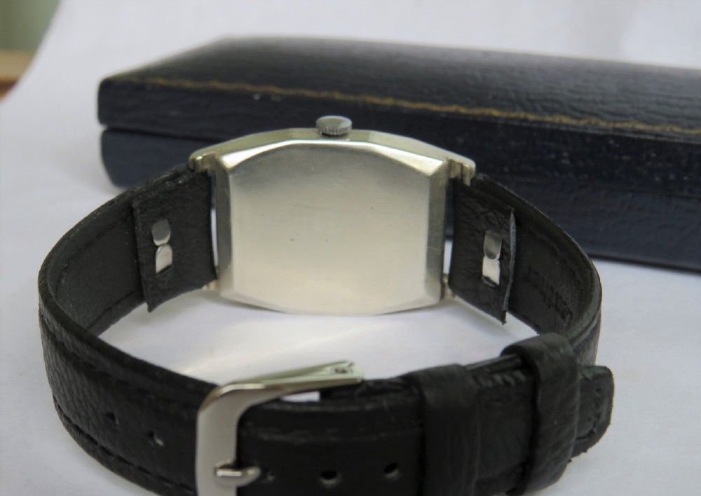 Gents silver wrist watch from J W Benson, 1937 View IV