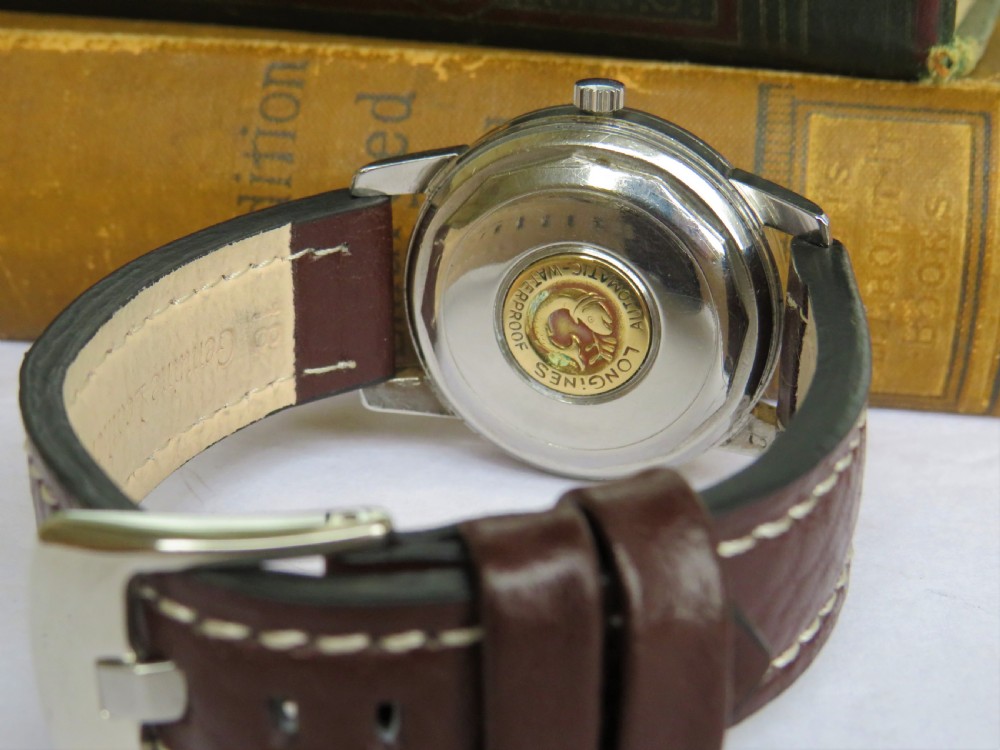 Gents Longines Conquest automatic wristwatch, 1957 View III