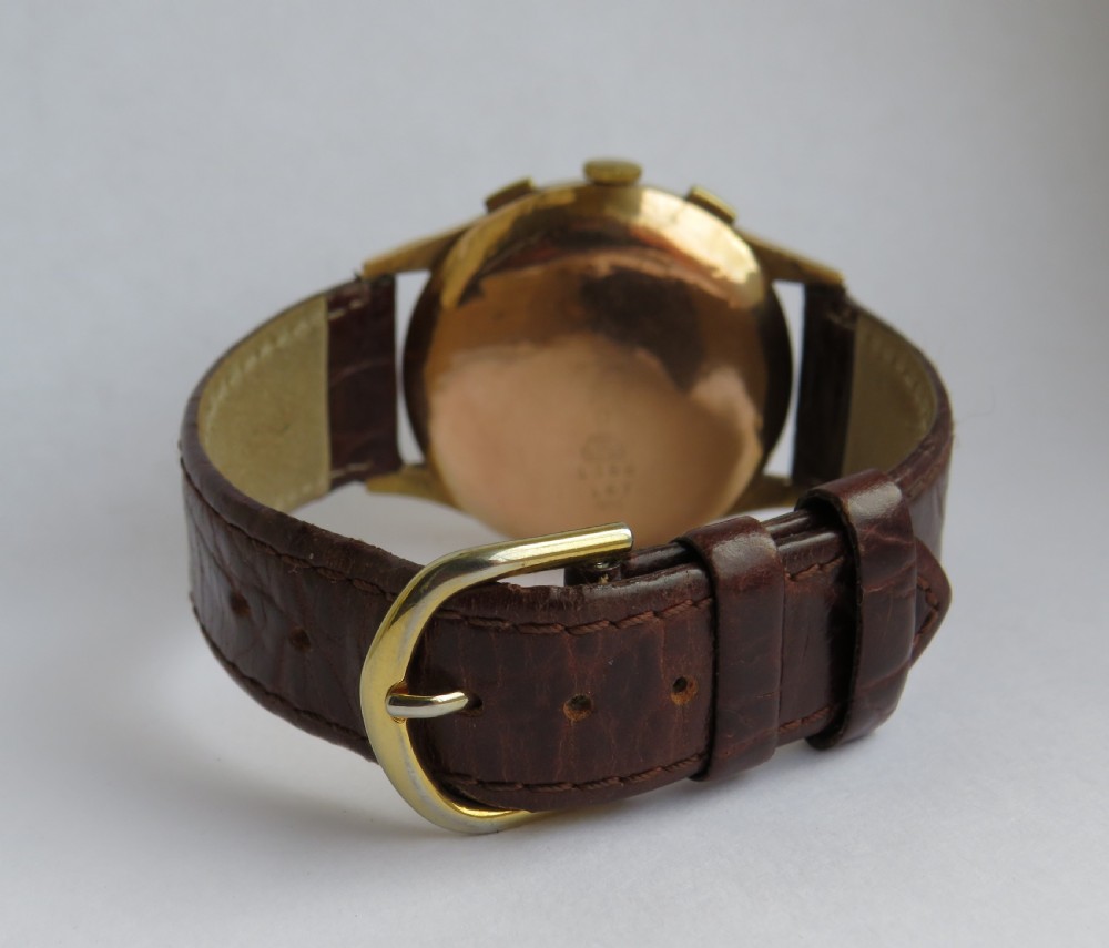 Gents 18ct gold Chronographe Suisse wristwatch View V