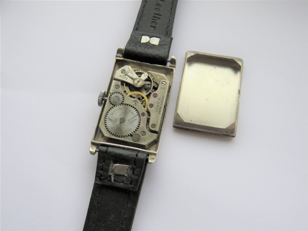 Gents 1930 silver Rotary Maximus wristwatch View IV