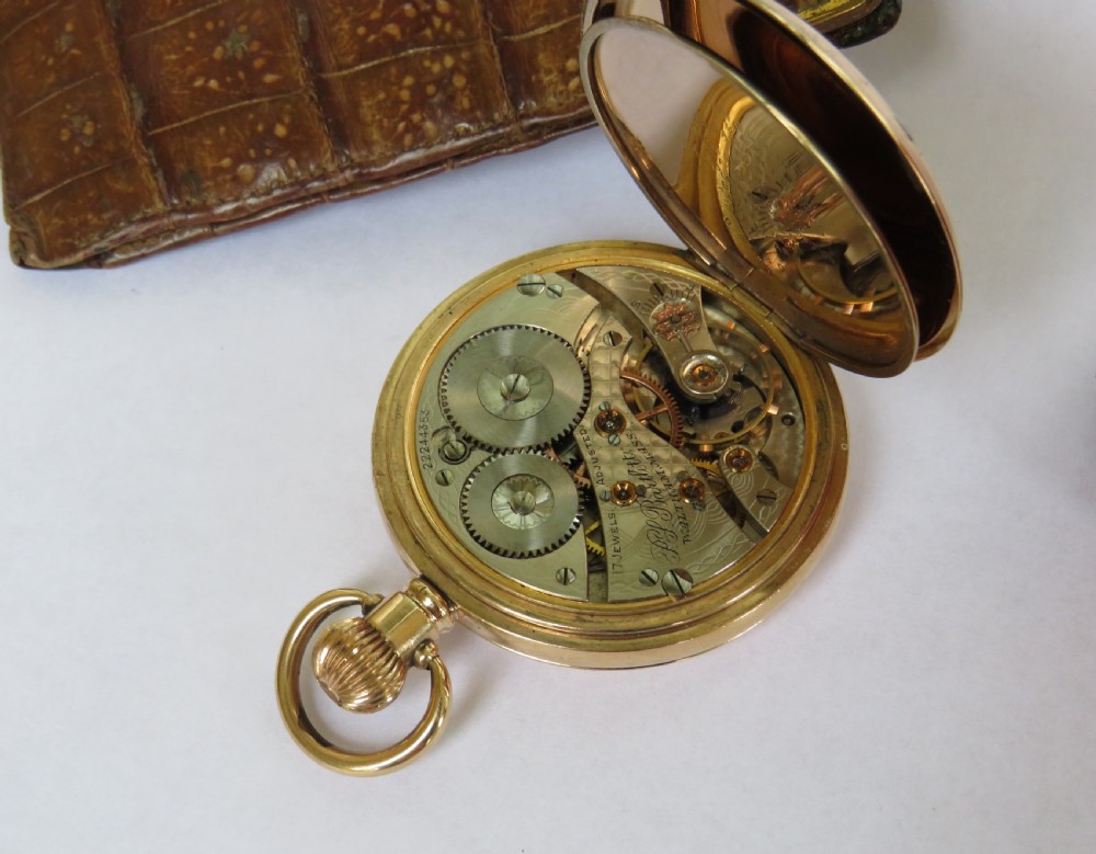 Antique Waltham full hunter pocket watch, 1918 View IV