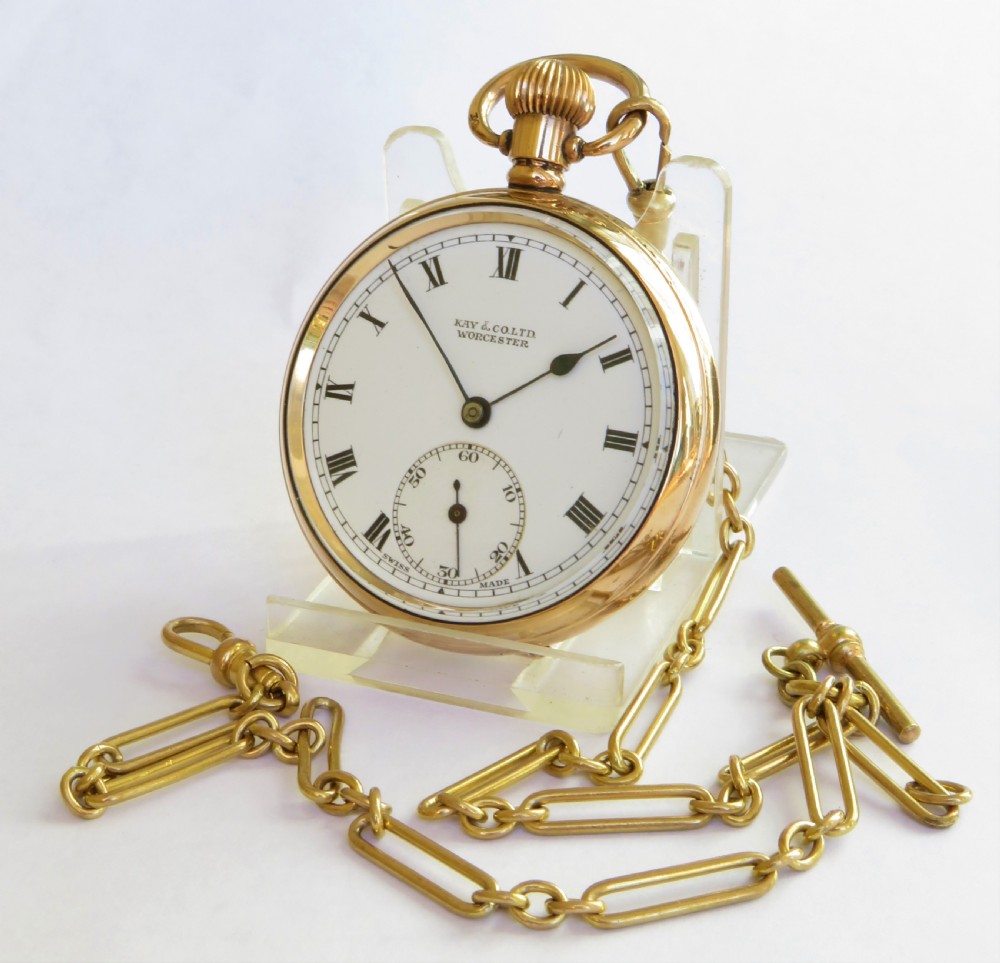 Kay & Co pocket watch and chain