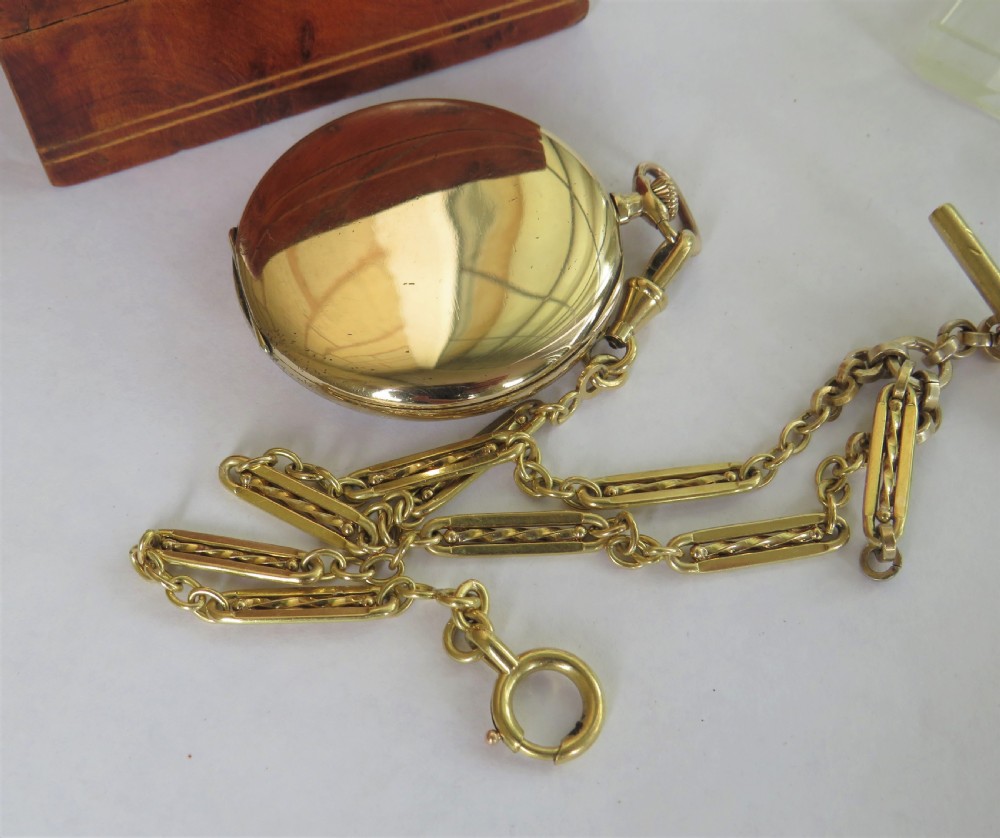 1930s Grosvenor pocket watch with chain View III