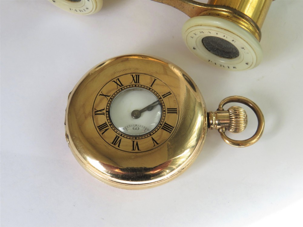 Antique Buren half hunter pocket watch, Dublin View II