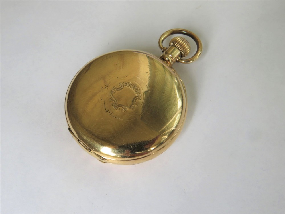 Antique Buren half hunter pocket watch, Dublin View V