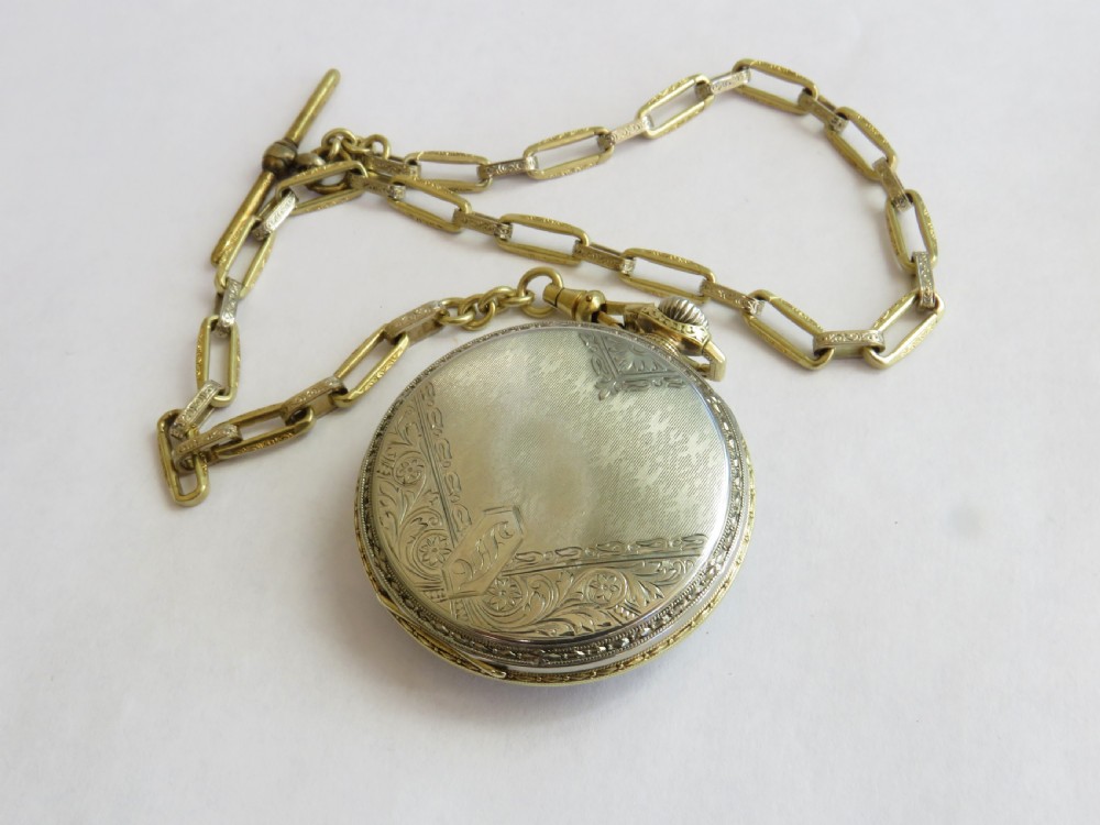 1925 Elgin pocket watch with chain View III