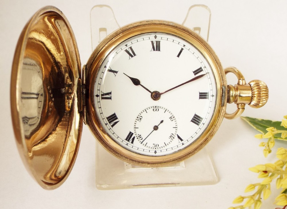 1930s Herald full hunter pocket watch by Revue Thommen.