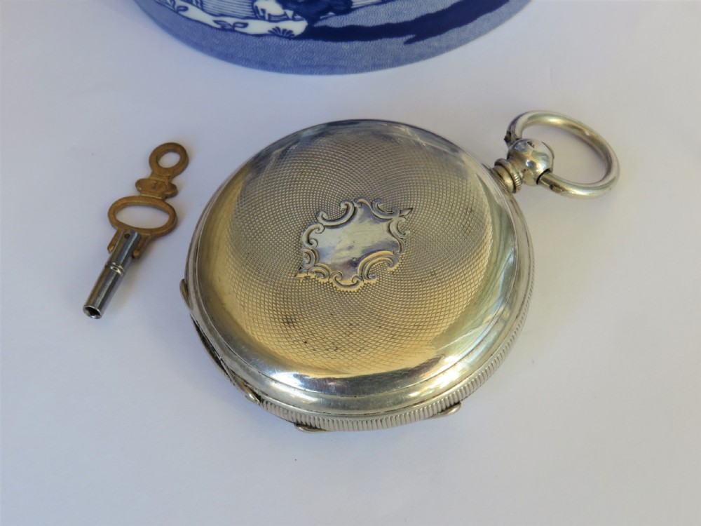 Antique silver pocket watch, 1885 View II