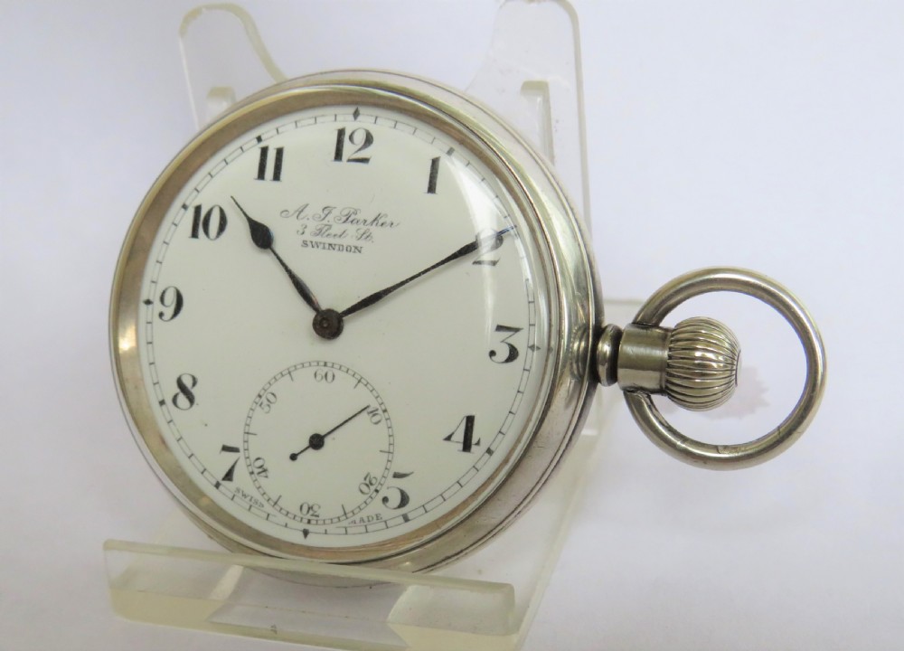 Silver Dimier Freres pocket watch, T&GWU