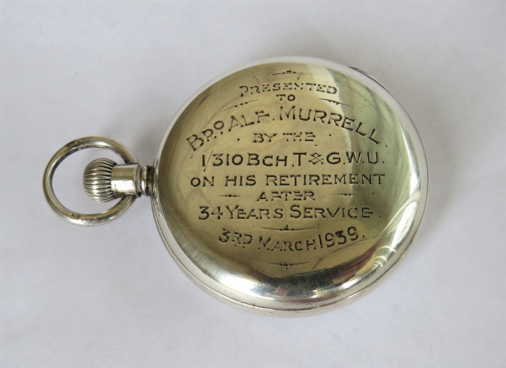 Silver Dimier Freres pocket watch, T&GWU View II